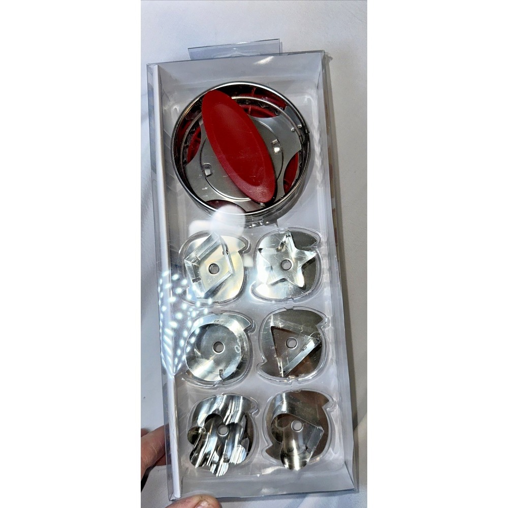 Ateco Linzer Cookie Cutter - NIB - 6 Different Designs - Stainless Steel